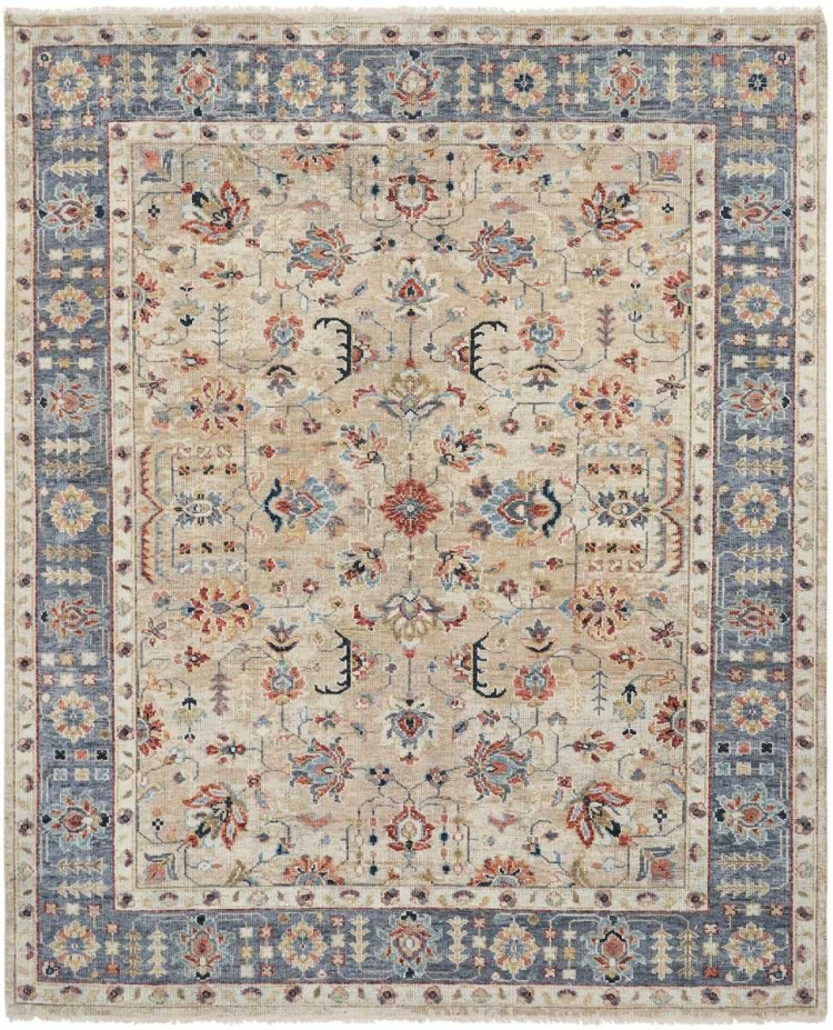 190 KN Oatmeal/Denim Area Rugs