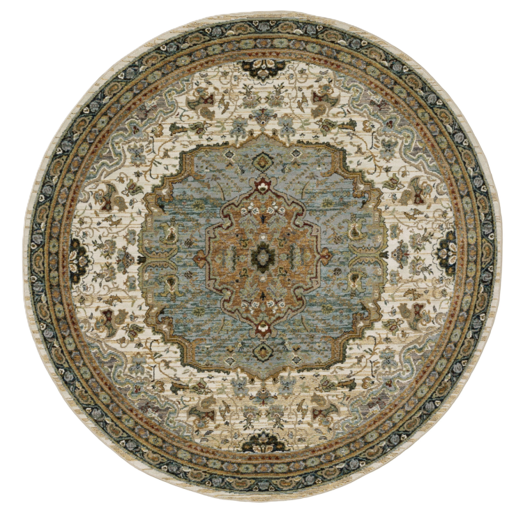 Andorra 2451b Round Rug