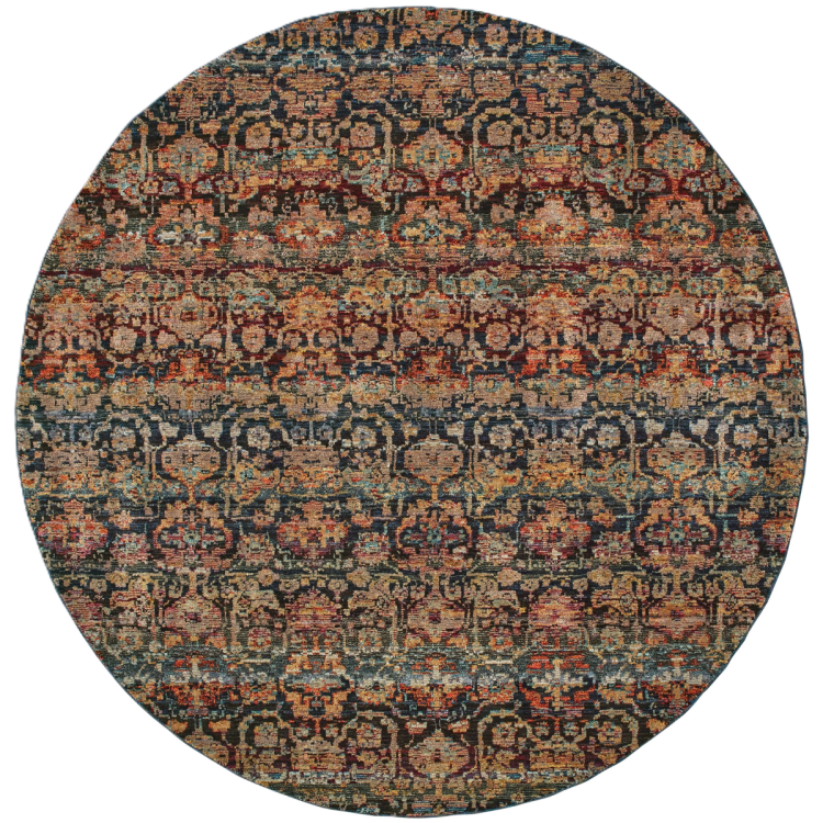 Andorra 6836c Round Rug