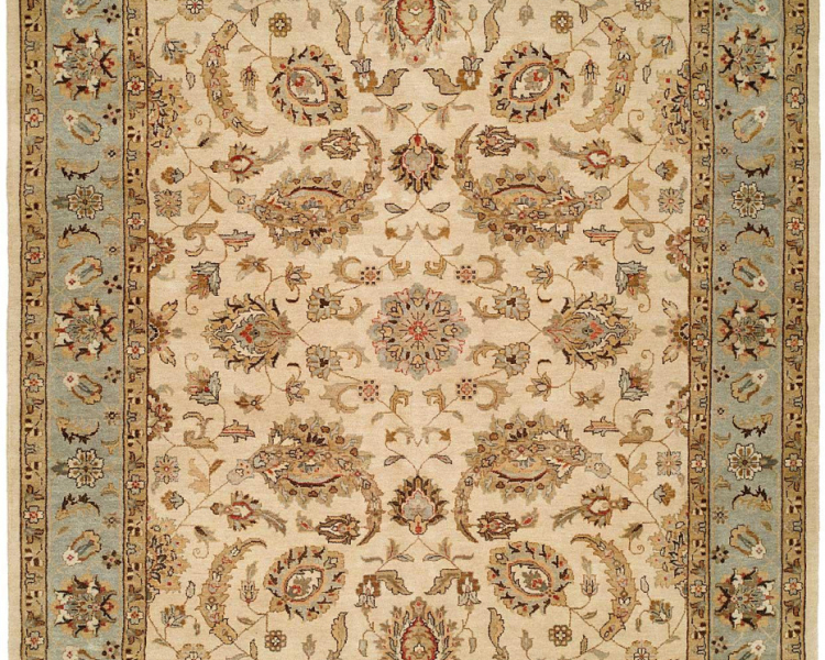 988 PH Ivory / Light Blue Rug | 7x10 area rug