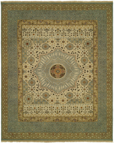 274 SU Beige / Baltic green rug