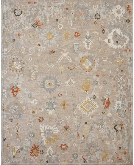 555 SU Vintage Tan Multi | Reversible rug