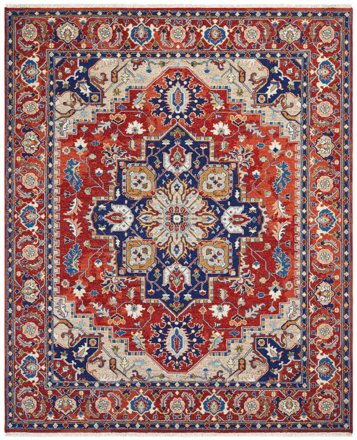 559 SU 559 Scarlet/Navy/Multi Area Rug