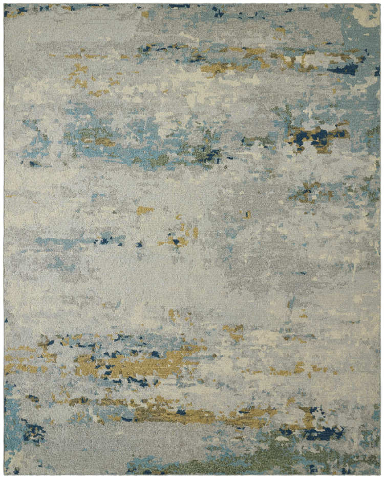 926 SU 926 Coastal Blues Abstract Area Rug