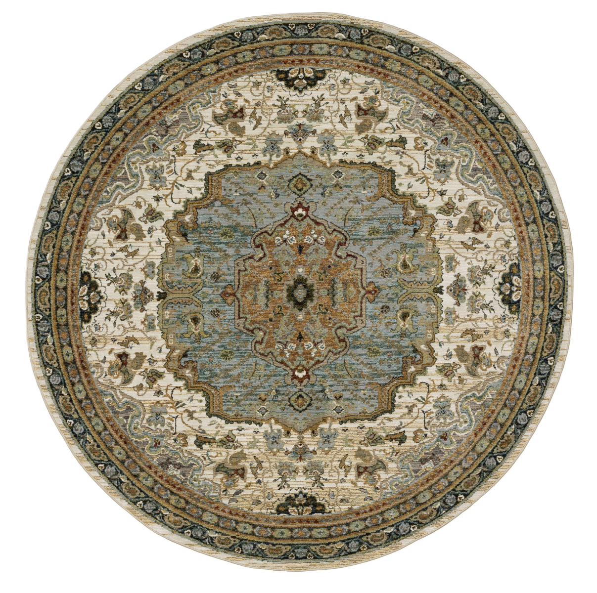 Andorra 2451b Round Rug
