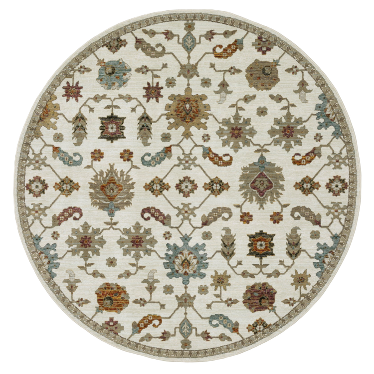 Andorra 2419b Round Rug