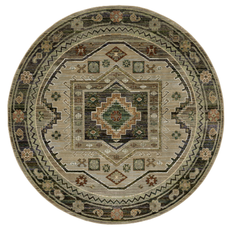 Andorra 2442d Round Rug