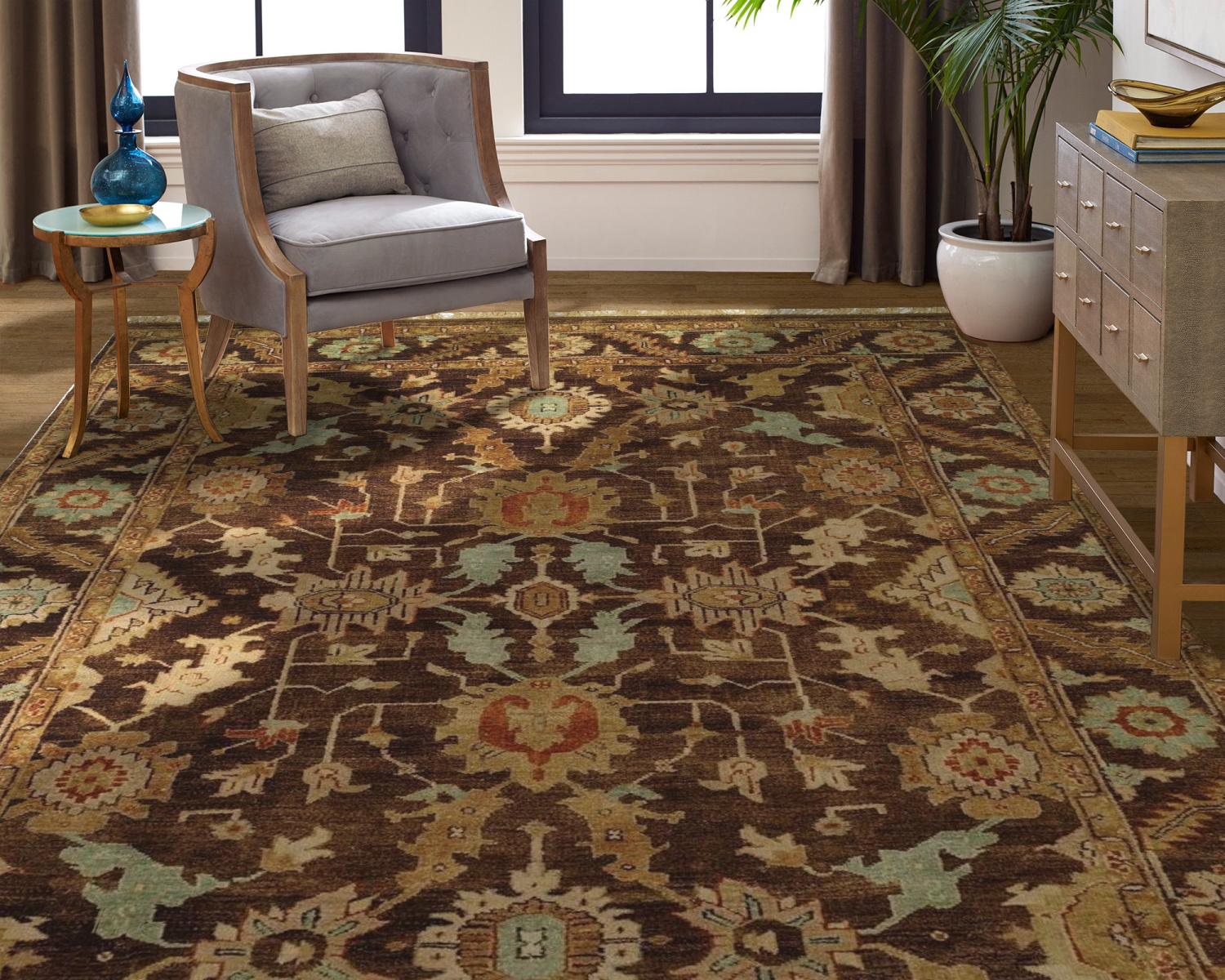 503 BG Area Rug Room Setting | Living Room