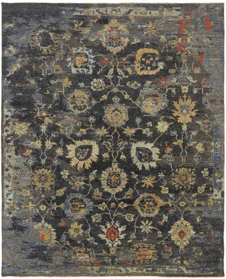 931 CR Vintage Charcoal / Multi Area Rug