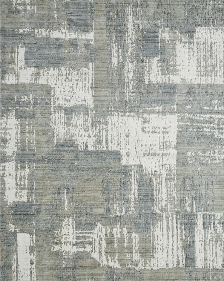 ES1556 Grey/White Abstract Rug