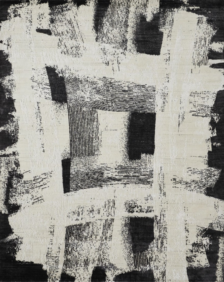 ES1557 Chalk/Black Rug