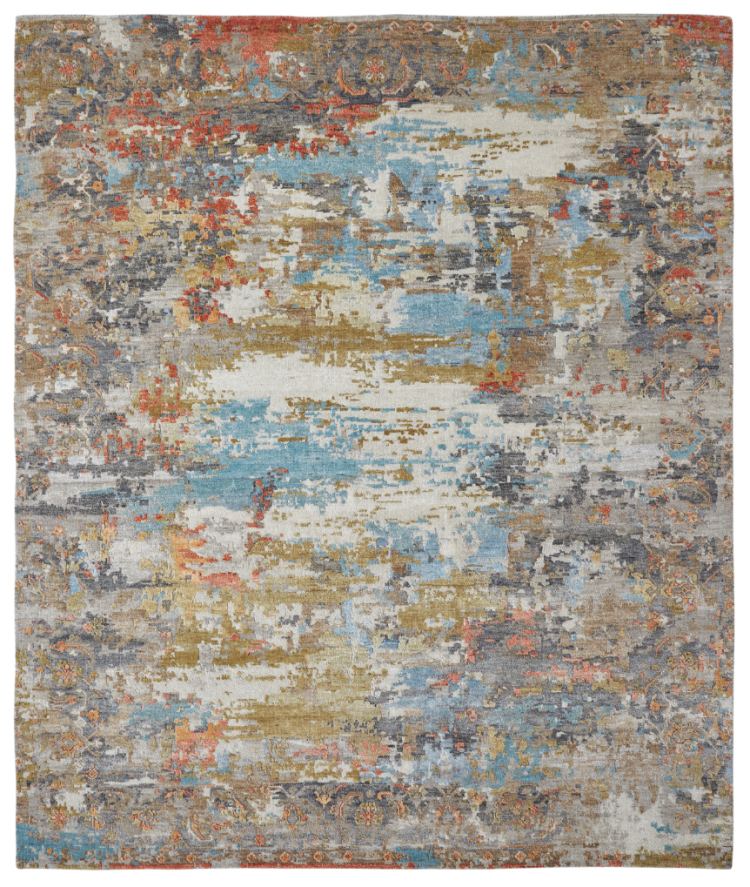 1340 FT Multi Abstract Area Rug
