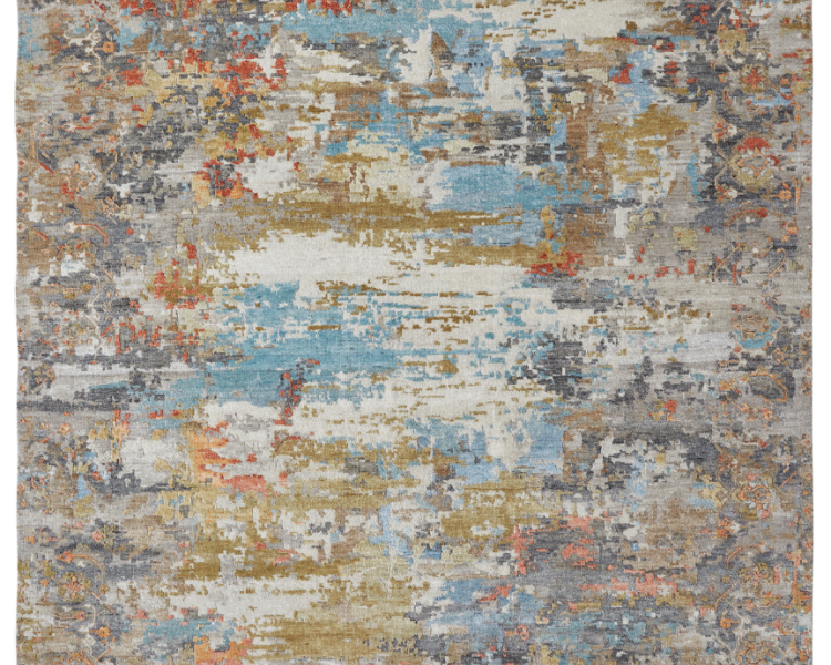 1340 FT Multi Abstract Area Rug