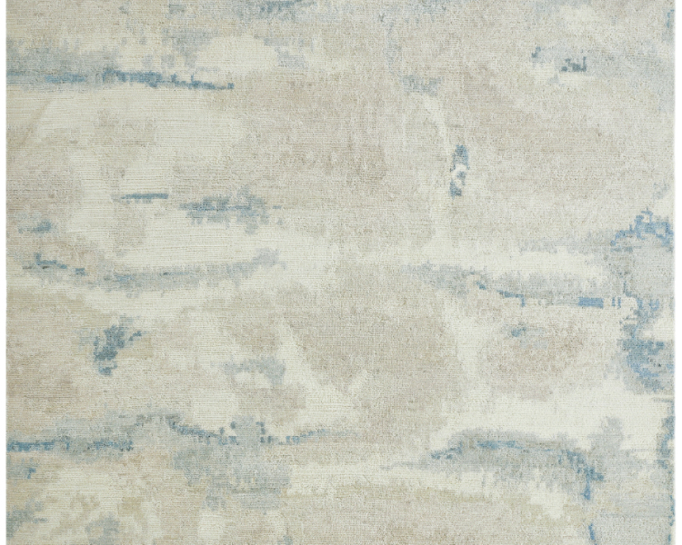 1491 HX Azure/Cream/Grey Abstract Area Rug