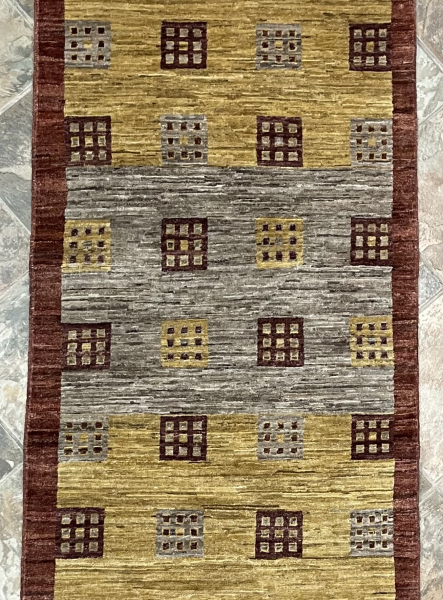 1291 Gabbeh | Wool Rug | 2.10x8.8