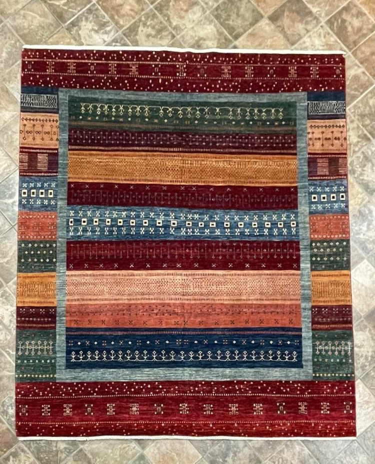 75580 Nomad Gabbeh | Wool | 8.3x9.6