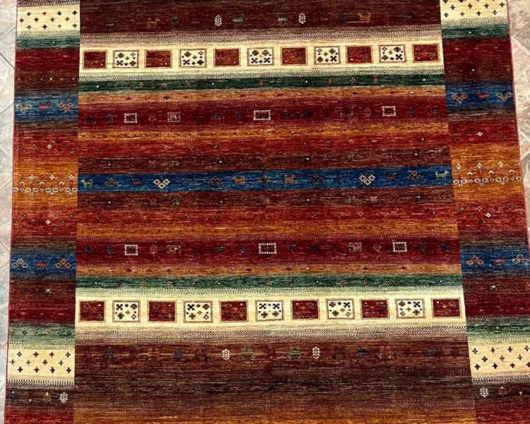 77808 Nomad Gabbeh | Wool Rug | 8.1x10.2