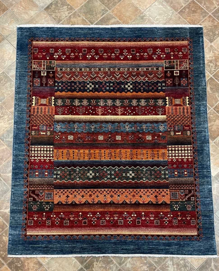 77810 Nomad Gabbeh | Wool Rug | 8x10