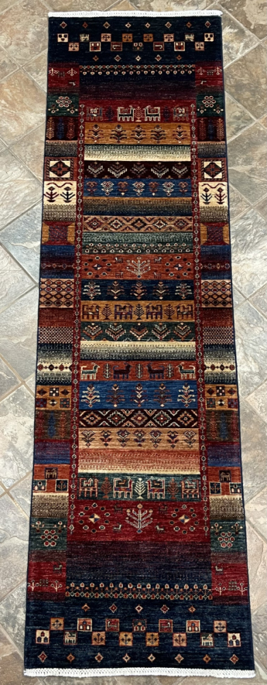 82047 Nomad Gabbeh | Wool Rug | 2.9x9.9