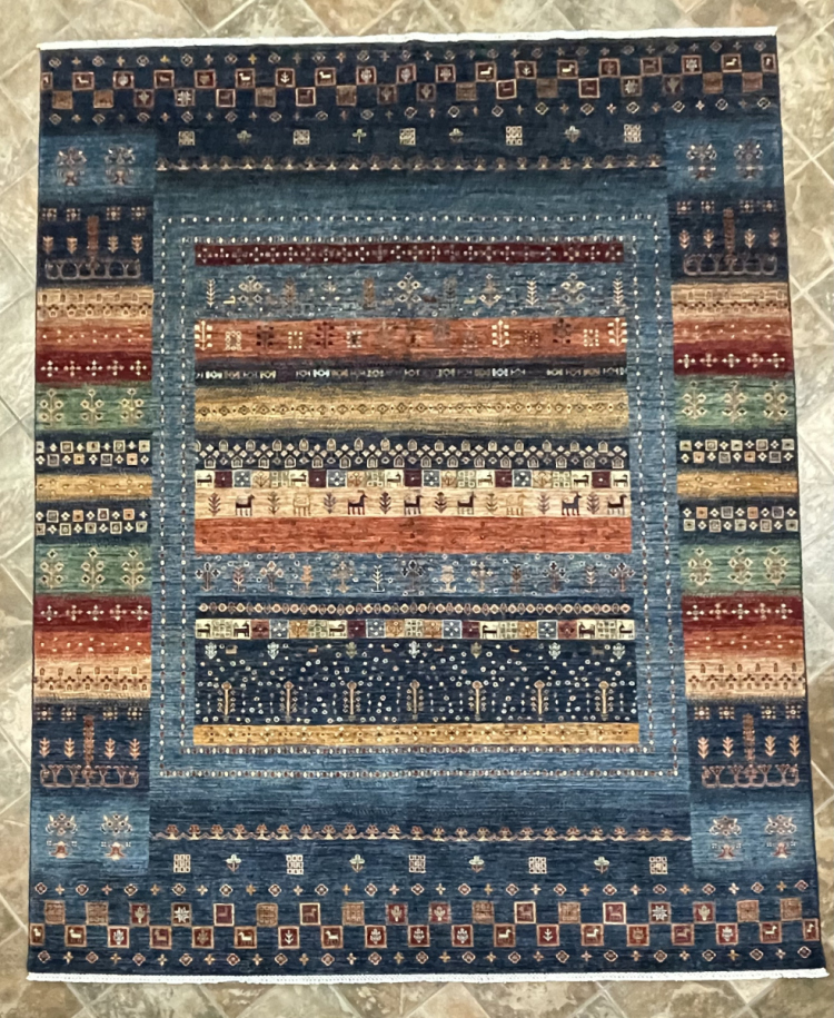 82095 Nomad Gabbeh | Wool Rug | 8x10