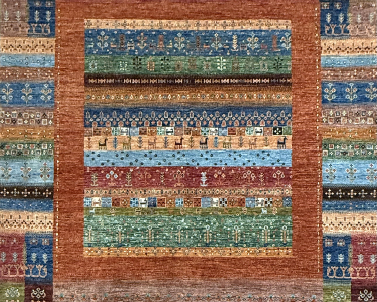 134 Nomad Gabbeh | Wool Rug | 8.2x9.6