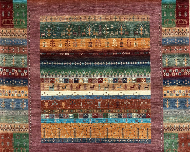 148 Nomad Gabbeh | Wool Rug | 8.2x10