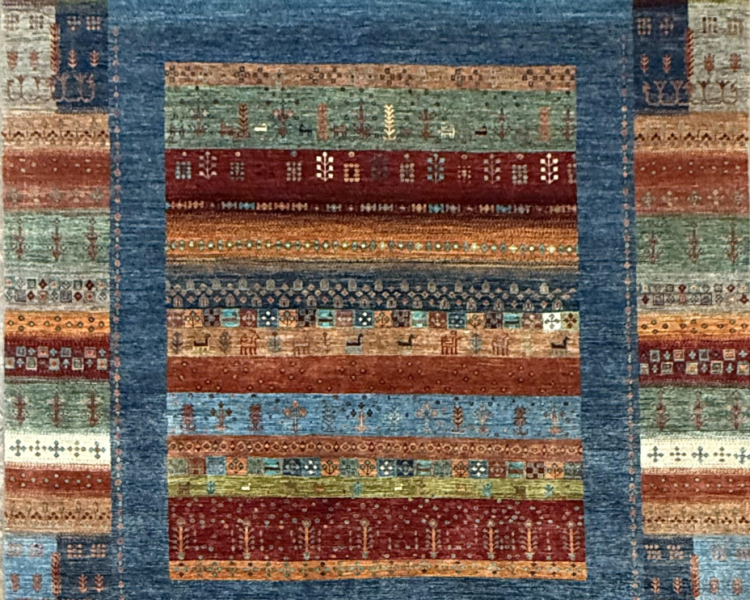 151 Nomad Gabbeh | Wool Rug | 7.11x10