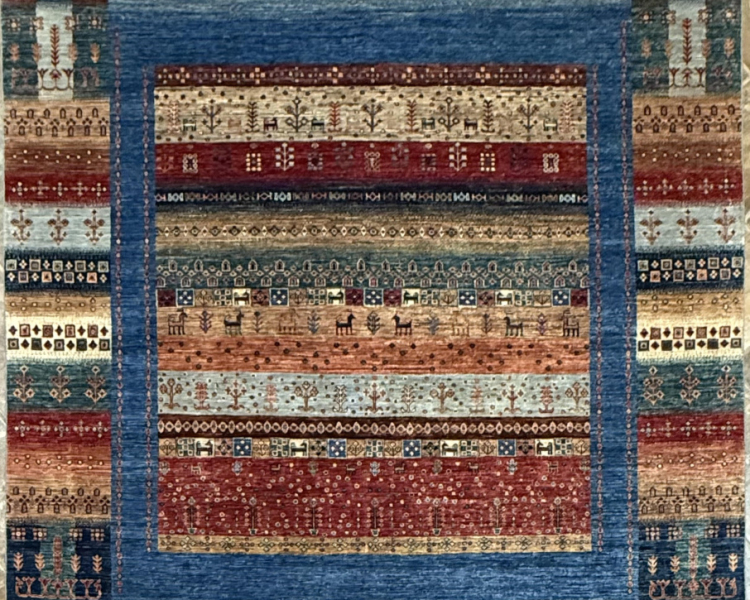 152 Nomad Gabbeh | Wool Rug | 8.1x10.1
