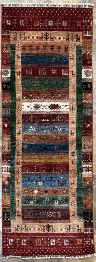 99 Nomad Gabbeh | Wool Rug | 2.7x6.11