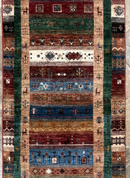 99 Nomad Gabbeh | Wool Rug | 2.7x6.11