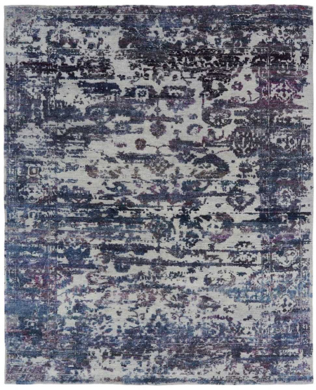 145 GN Indigo/Wisteria Area Rugs