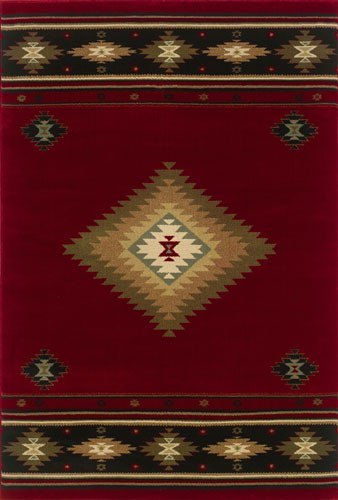 087-K Maroon Area Rug