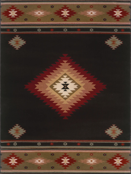 Hudson 087-G Black Area Rug