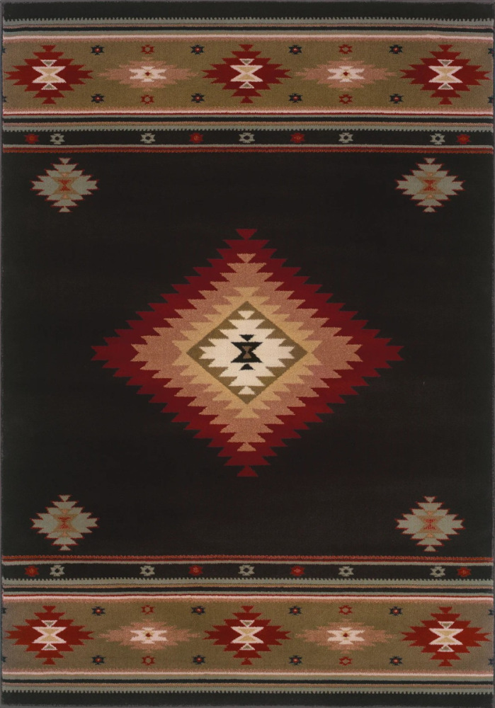 Hudson 087-G Black Area Rug