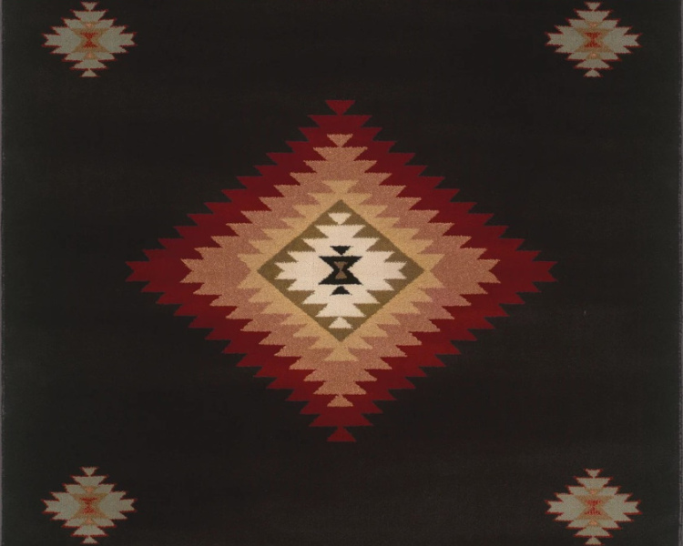 Hudson 087-G Black Area Rug