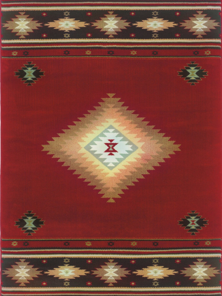 Hudson 087-K Maroon Area Rug