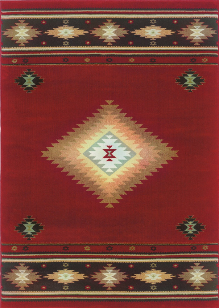 Hudson 087-K Maroon Area Rug