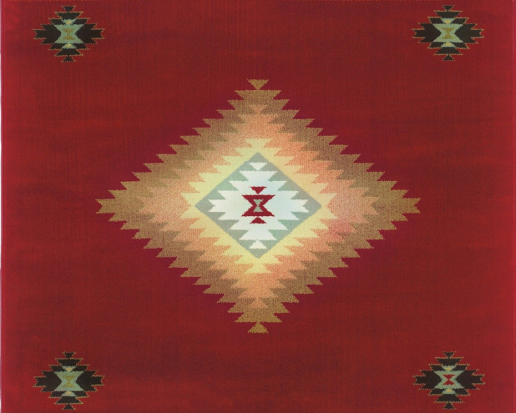 Hudson 087-K Maroon Area Rug