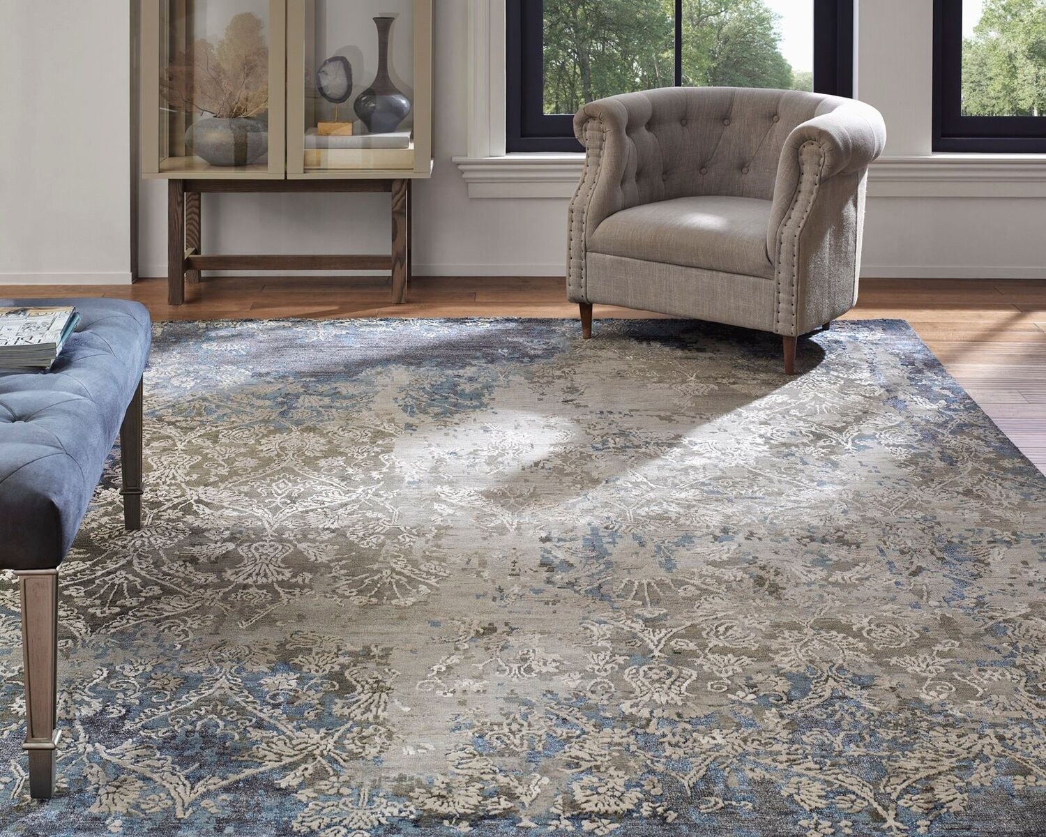 432 HZ Area Rug Room Setting | Living Room