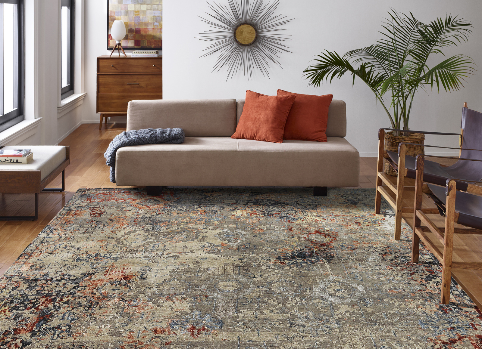 435 HZ Area Rug Room Setting | Living Room