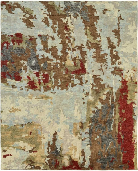 253 IT Multi Abstract Area Rug