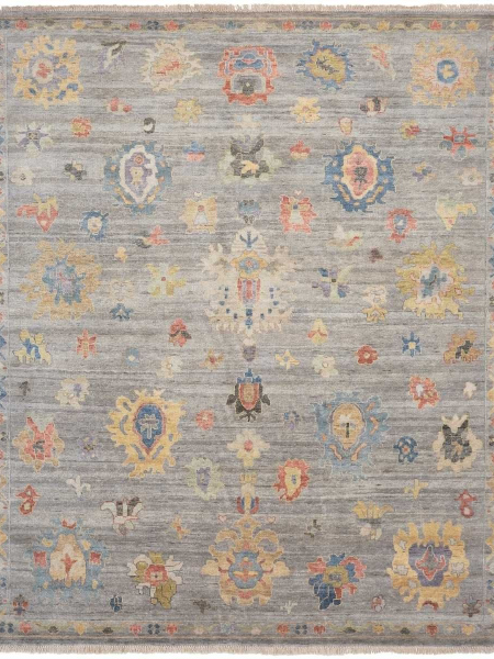 893 AA 893 Pearl Grey/Multi Area Rug