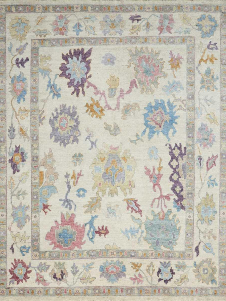 899 AA Winter White/Pastels Area Rug