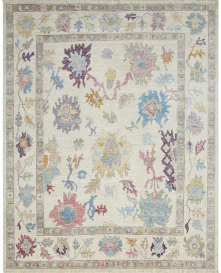 899 AA Winter White/Pastels Area Rug