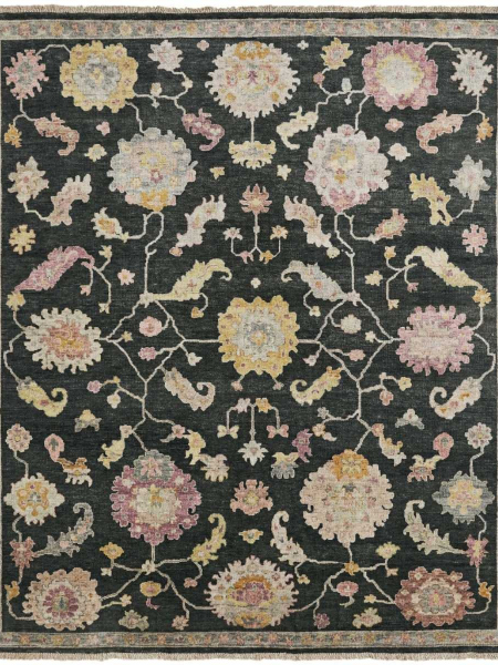 901 AA Black Area Rug