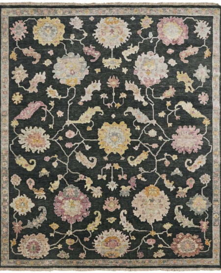 901 AA Black Area Rug