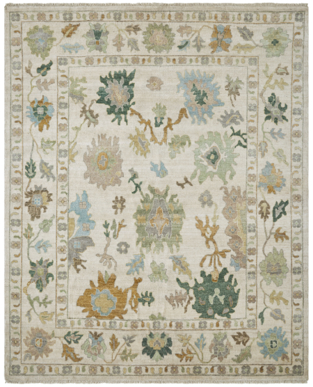 Vintage Ecru/Greens rug