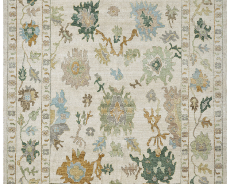 Vintage Ecru/Greens rug