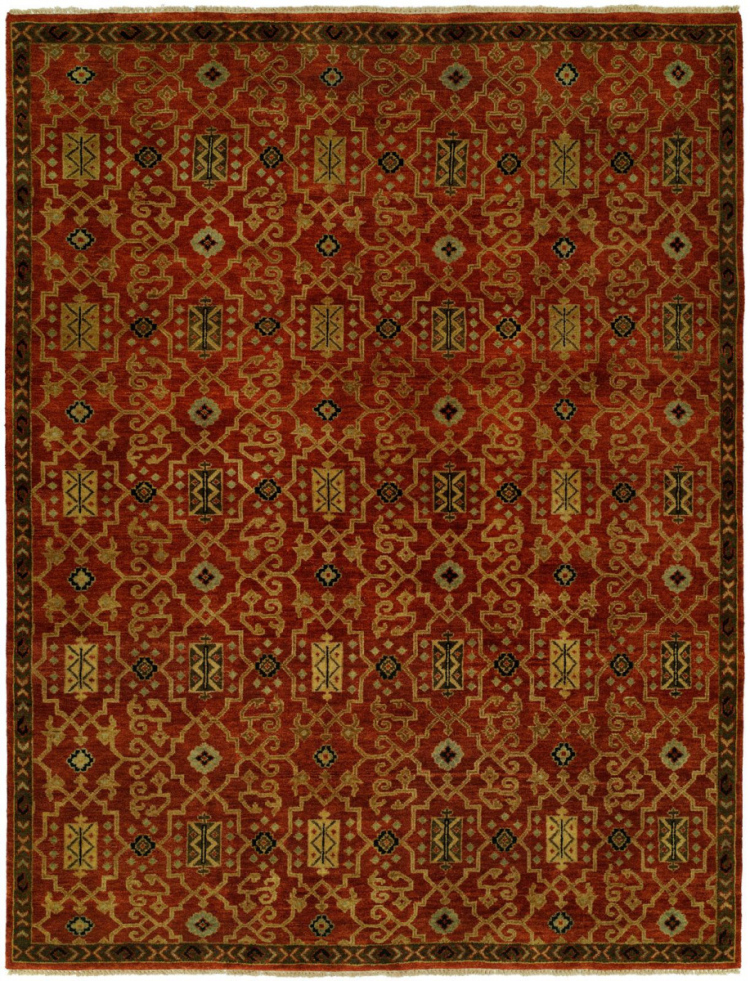 041 AN Cinnabar Red Area Rug