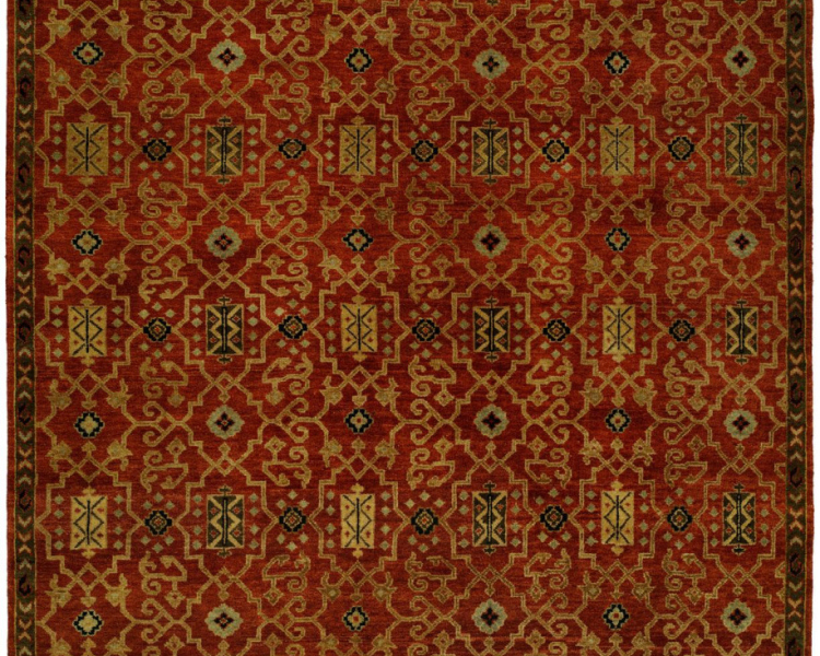 041 AN Cinnabar Red Area Rug